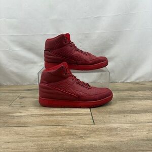 Nike Air Python Men's‎ Size 8 US 705066-600 Red Mid Top Lace Up Athletic Shoes